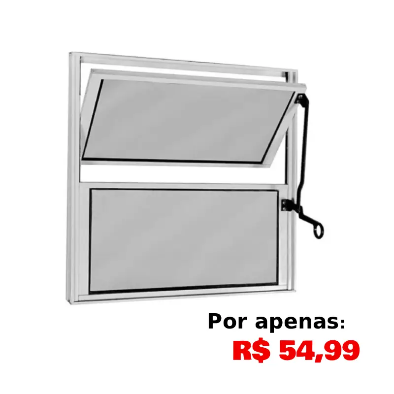 Janela de banheiro de aluminio em luziania